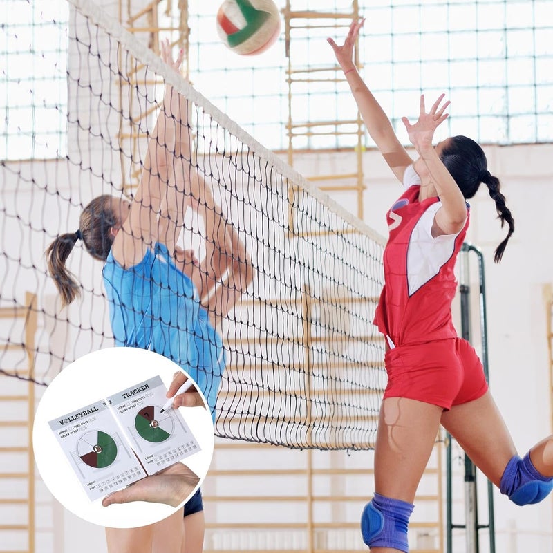 Seenelling 4 Set Volleyball Rotation Trackers Portable Volleyball Rotation Wheel Clipboard with Dry Erase Marker and Eraser Tip for Strategy Techniques Officials Referees and Coaches - Image 5